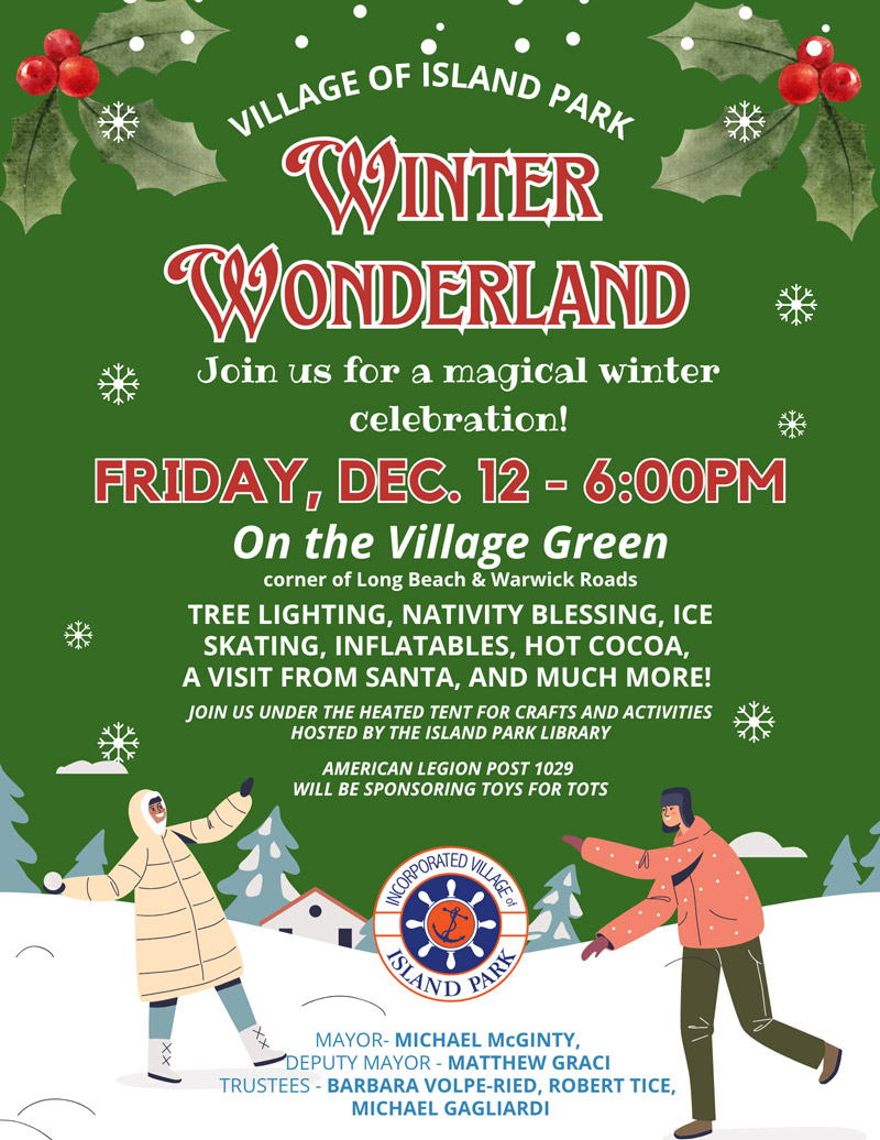 Winter Wonderland on the Village Green - December 12th at 6pm